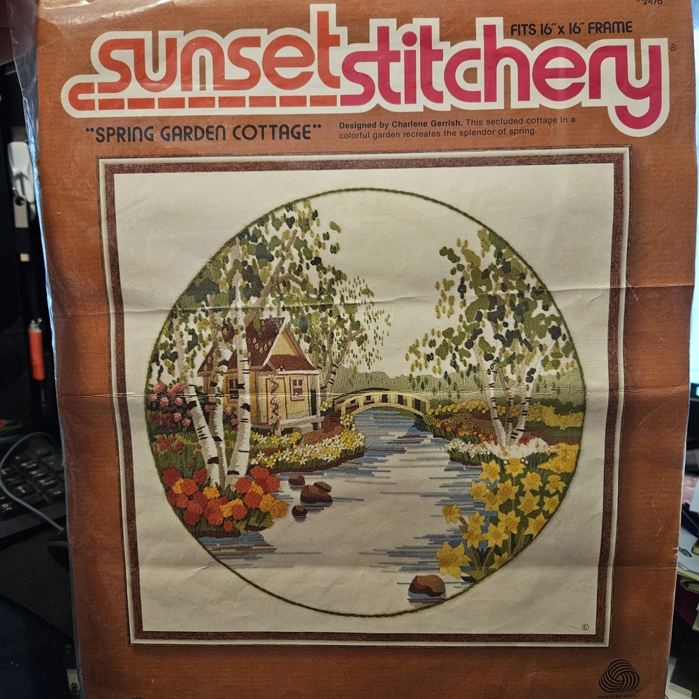 #630 Sunset Stitchery Embroidery Kit with Colorful Threads
